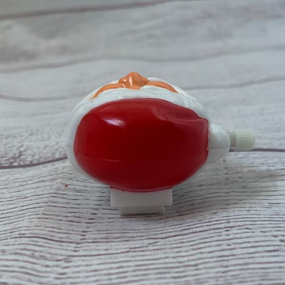 Vintage Santa Claus Wind Up Christmas Toy Moving Beard Clip On Lapel 2"H - Picture 5 of 11